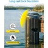 OCEANBROAD Dock Corner Bumpers, Boat Bumpers for Dock Corner Protection(Black)