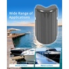 OCEANBROAD Dock Corner Bumpers, Boat Bumpers for Dock Corner Protection(Gray)