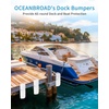 OCEANBROAD Dock Corner Bumpers, Boat Bumpers for Dock Corner Protection(White)
