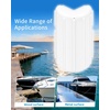 OCEANBROAD Dock Corner Bumpers, Boat Bumpers for Dock Corner Protection(White)