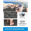OCEANBROAD CNC Cut Boat Flooring Diamond Pattern Self-Adhesive EVA Decking(Dark Gray with Black Lines)