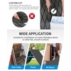OCEANBROAD CNC Cut Boat Flooring Diamond Pattern Self-Adhesive EVA Decking(Dark Gray with Black Lines)
