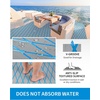 OCEANBROAD CNC Cut Boat Flooring Diamond Pattern Self-Adhesive EVA Decking(Gray with Blue Lines)