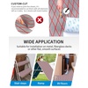 OCEANBROAD CNC Cut Boat Flooring Diamond Pattern Self-Adhesive EVA Decking(Gray with Red Lines)