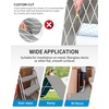OCEANBROAD CNC Cut Boat Flooring Diamond Pattern Self-Adhesive EVA Decking(Gray with White Lines)