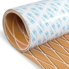 OCEANBROAD CNC Cut Boat Flooring Diamond Pattern Self-Adhesive EVA Decking(Camel Brown with White Lines)