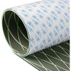 OCEANBROAD CNC Cut Boat Flooring Diamond Pattern Self-Adhesive EVA Decking(Dark Gray with Mint Green Lines)