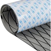 OCEANBROAD CNC Cut Boat Flooring Diamond Pattern Self-Adhesive EVA Decking(Gray with Black Lines)