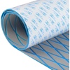 OCEANBROAD CNC Cut Boat Flooring Diamond Pattern Self-Adhesive EVA Decking(Gray with Blue Lines)