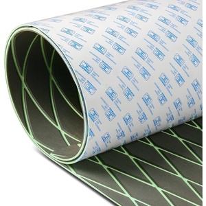 OCEANBROAD CNC Cut Boat Flooring Diamond Pattern Self-Adhesive EVA Decking(Dark Gray with Mint Green Lines)