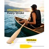 OCEANBROAD Wooden Canoe Paddle, 4.5ft/137cm Ergonomic Palm Grip Boat Paddle