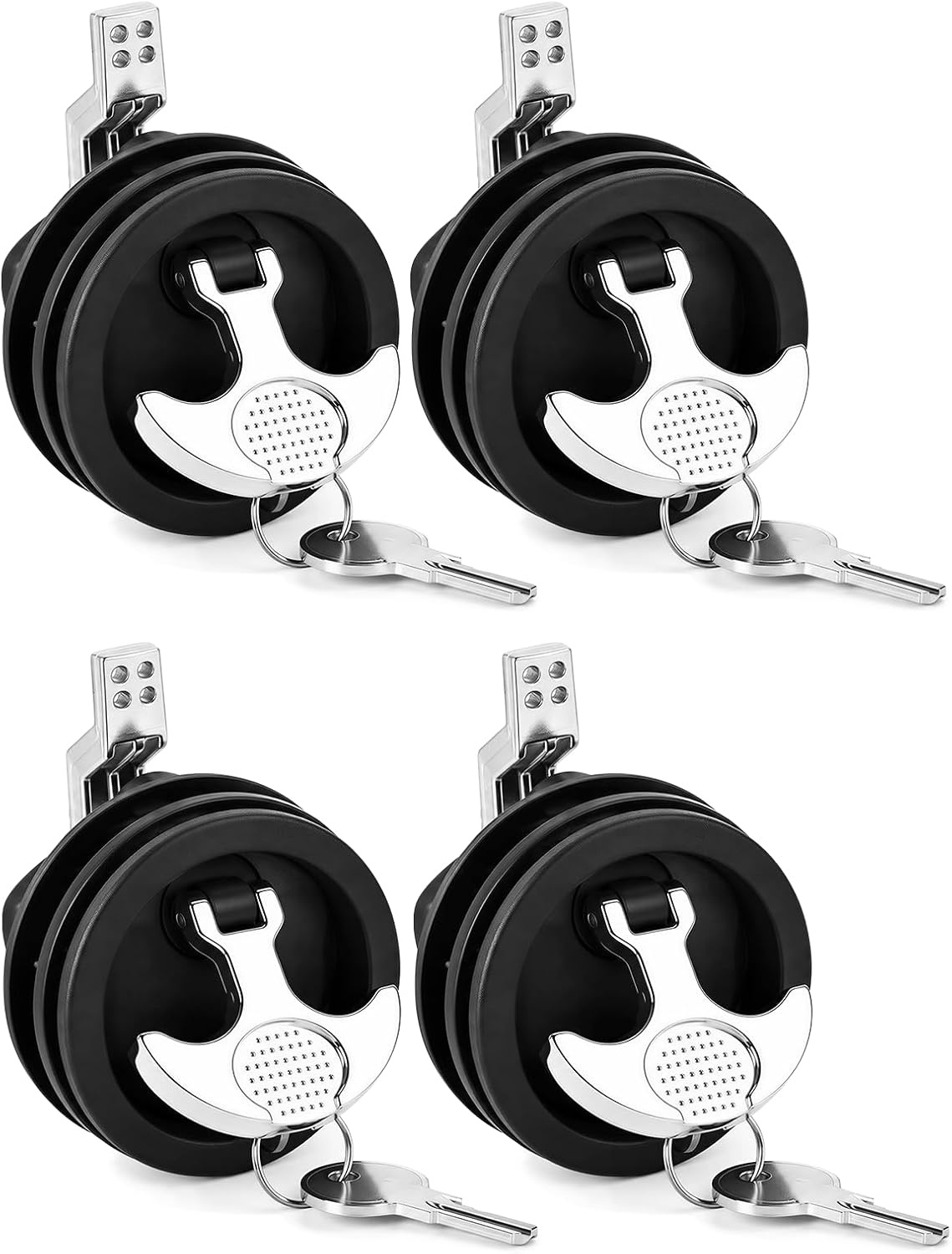 image:image25 THandle Boat Latch Keyed Alike Stainless SteelBlack