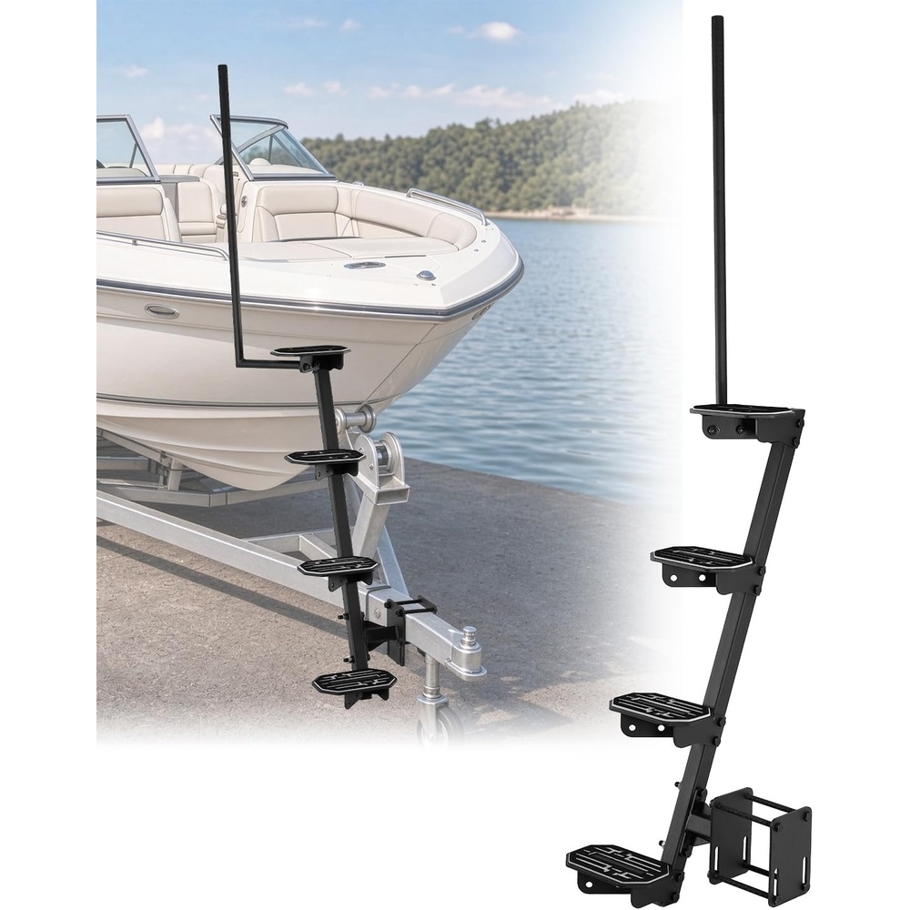 image:image3Step Boat Trailer Steps with Handle Heavy Duty 450Lbs4