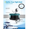 2.5″ T-Handle Boat Latch Keyed Alike, Stainless Steel(Black)