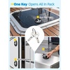 2.5″ T-Handle Boat Latch Keyed Alike, Stainless Steel(Black)